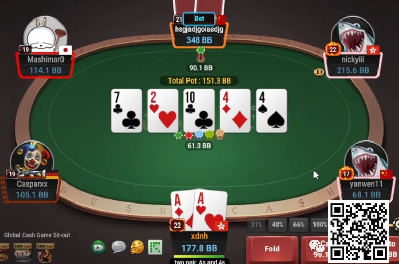 【APT扑克】牌局分析：bluff的时机